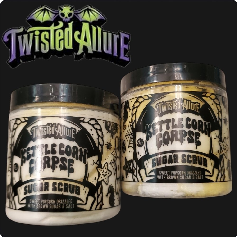 TWO Twisted Allure Kettle Corn Corpse Sugar Scrub